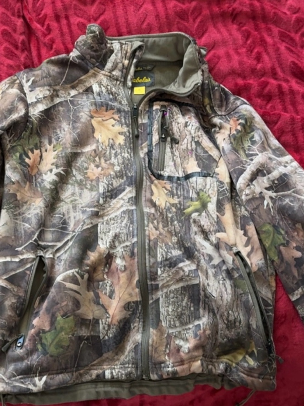Cabela's Realtree-Style Camouflage Softshell Jacket - Brown/Green